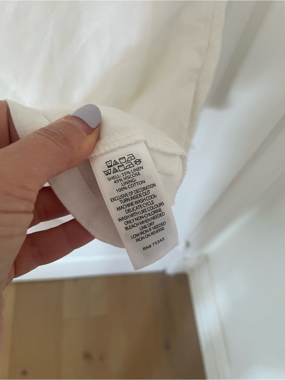 Laura Ashley White Lace-Trim Slip Dress - Picture 6 of 6